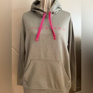 NIKE WOMENS LIVESTRONG “HOODIE” SIZE M WORN ONCE